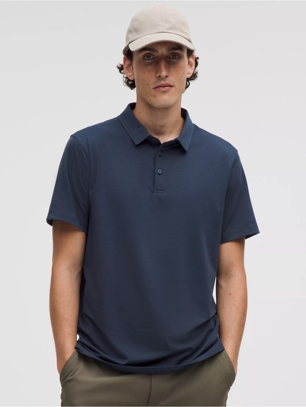 Lululemon Men’s Evolution Short Sleeve Navy Polo NWTS $88 size Medium